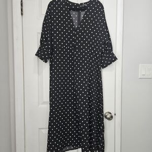 Black and White Polka Dot Dress